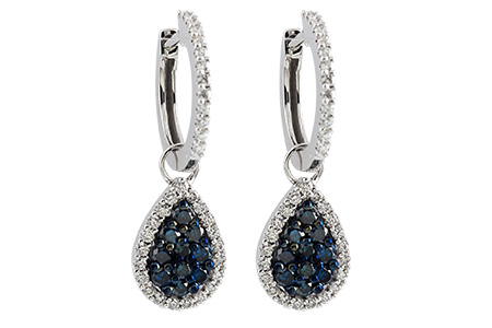 14K White Gold Diamond Earrings