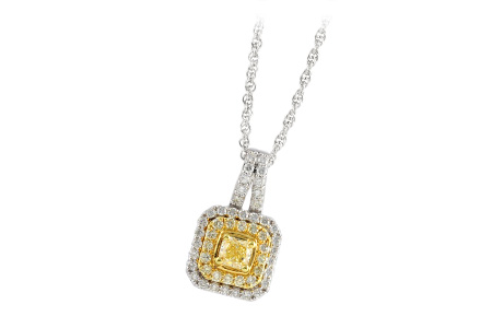 14K Two-Tone Diamond Necklace