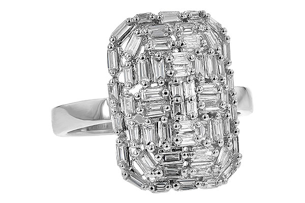 14K White Gold Diamond Ring