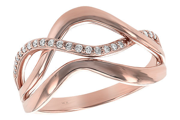 14K Rose Gold Diamond Ring