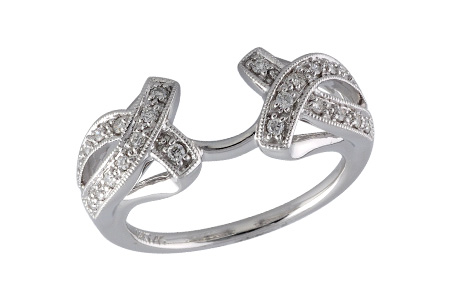 14K White Gold Diamond Ring Enhancer