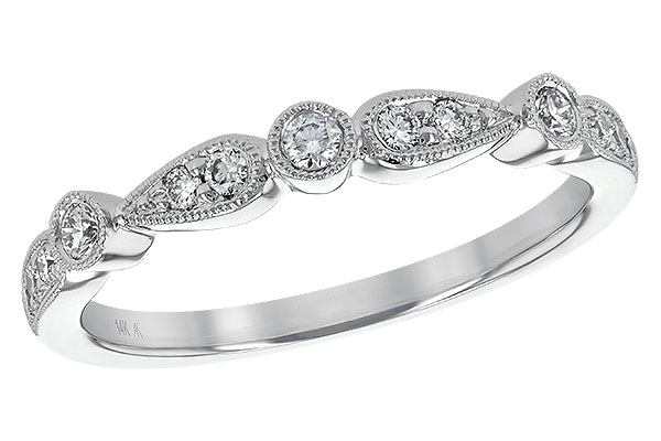 14K White Gold Diamond Anniversary Band