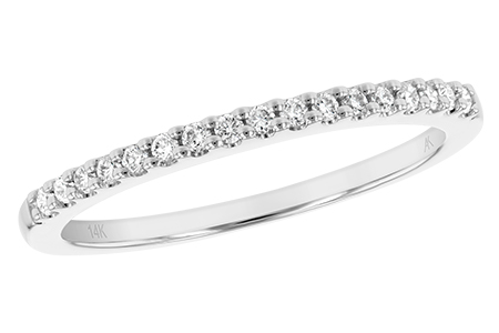 14K White Gold Diamond Anniversary Band