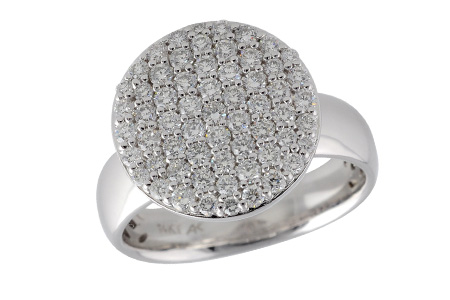 14K White Gold Diamond Ring