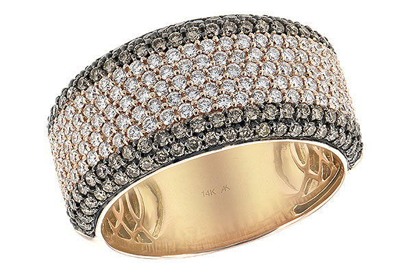 14K Rose Gold Diamond Anniversary Band