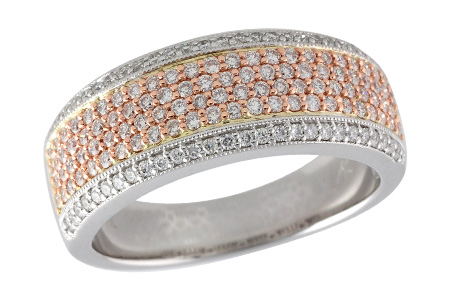 14K Two-Tone Diamond Anniversary Band