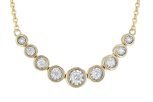 14K Yellow Gold Diamond Necklace