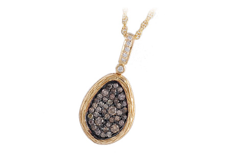 14K Yellow Gold Diamond Necklace