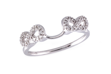 14K White Gold Diamond Ring Enhancer