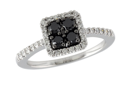 14K White Gold Diamond Ring