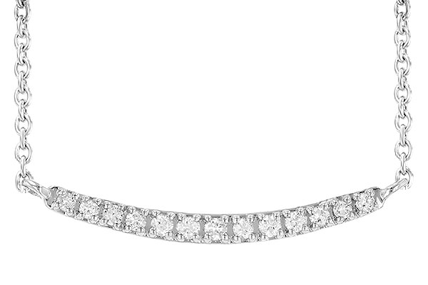 14K White Gold Diamond Necklace