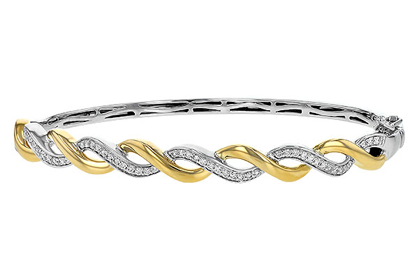 14K Two-Tone Diamond Bracelet