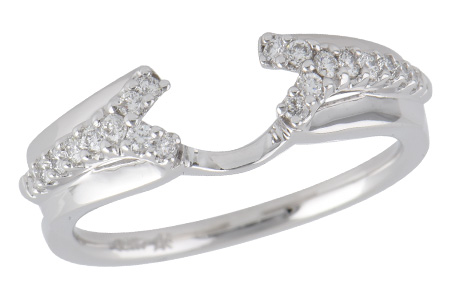 14K White Gold Diamond Ring Enhancer