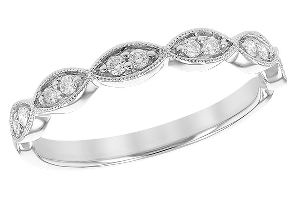 14K White Gold Diamond Anniversary Band