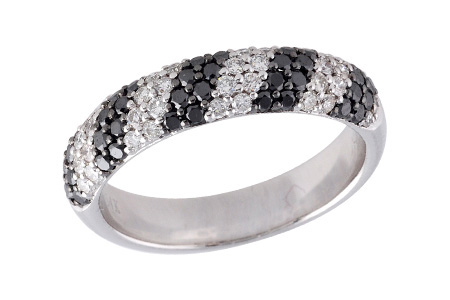 14K White Gold Diamond Anniversary Band