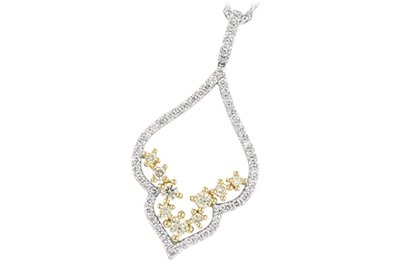 14K Two-Tone Diamond Necklace