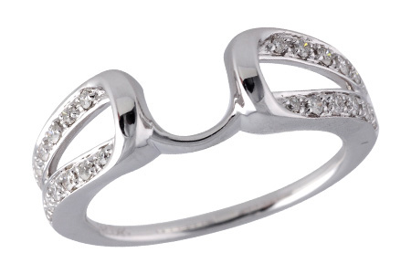 14K White Gold Diamond Ring Enhancer
