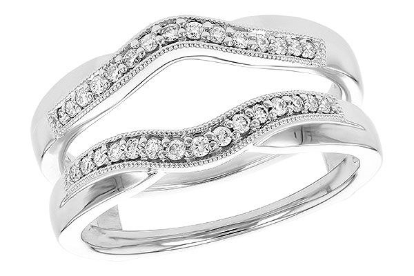 14K White Gold Diamond Ring Enhancer