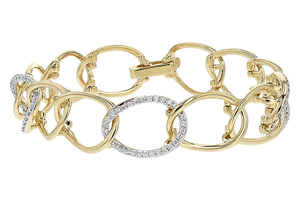 14K Two-Tone Diamond Bracelet
