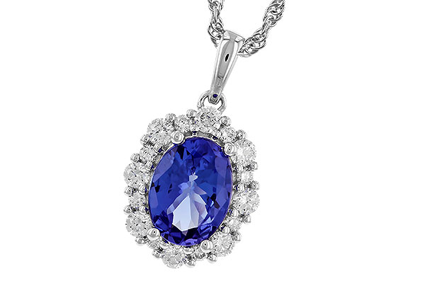 14K White Gold Tanzanite Necklace