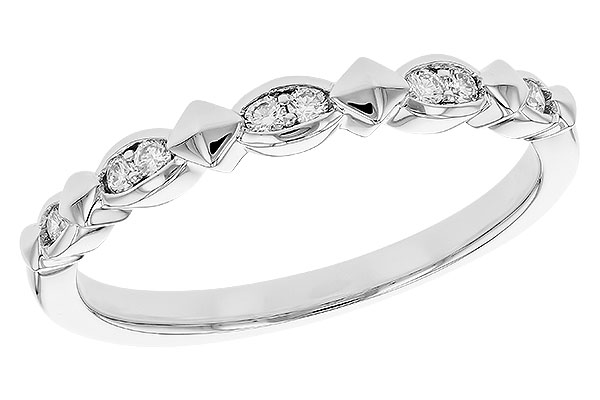 14K White Gold Diamond Anniversary Band