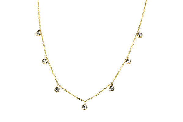 14K Yellow Gold Diamond Necklace