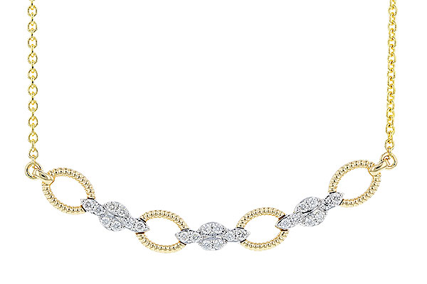 14K Two-Tone Diamond Necklace