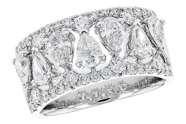 14K White Gold Diamond Anniversary Band