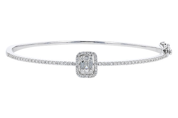 14K White Gold Diamond Bracelet