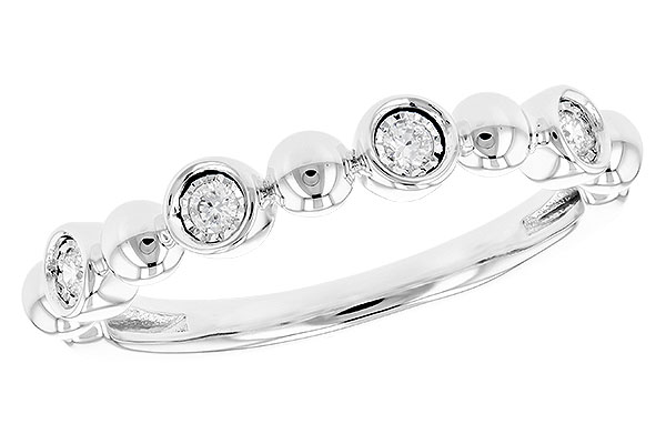 14K White Gold Diamond Anniversary Band