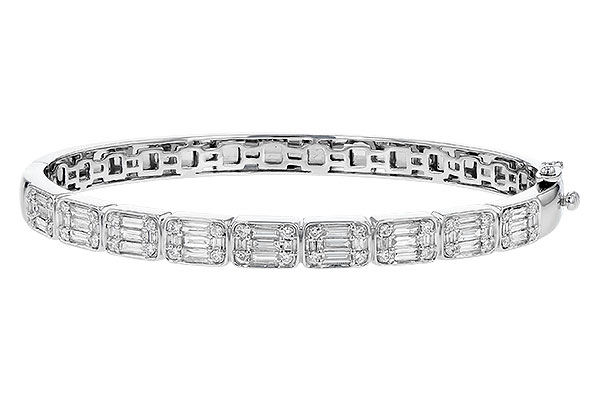 14K White Gold Diamond Bracelet