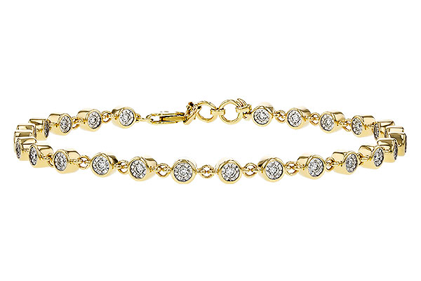 14K Yellow Gold Diamond Bracelet