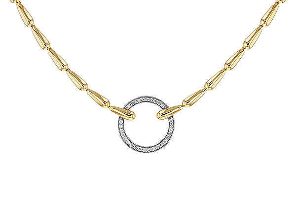 14K Two-Tone Diamond Necklace