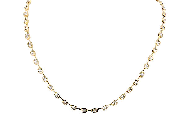 14K Yellow Gold Diamond Necklace
