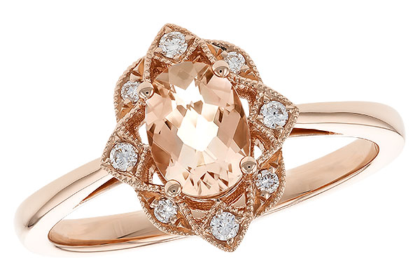 14K Rose Gold Morganite Ring