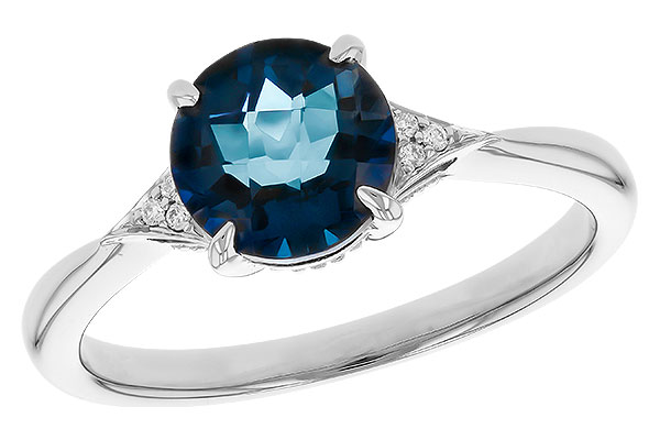 14K White Gold Topaz Ring