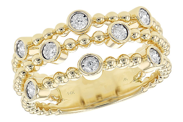 14K Yellow Gold Diamond Anniversary Band