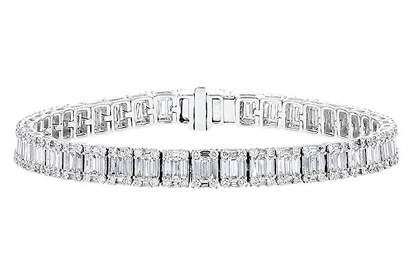 14K White Gold Diamond Bracelet