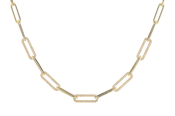 14K Yellow Gold Diamond Necklace