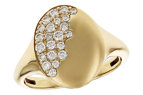 14K Yellow Gold Diamond Ring