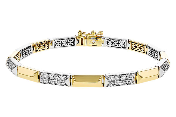 14K Two-Tone Diamond Bracelet