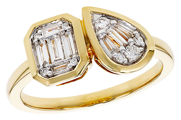 14K Yellow Gold Diamond Ring