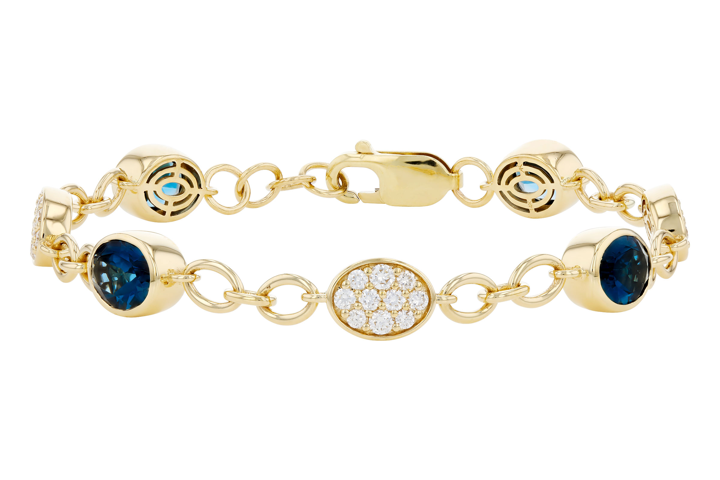 14K Yellow Gold Topaz Bracelet