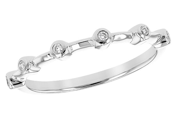 14K White Gold Diamond Anniversary Band