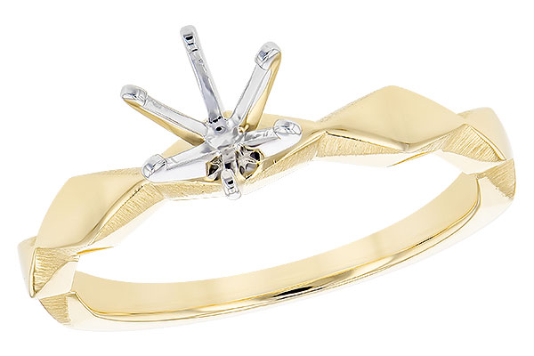 14K Yellow Gold Semi-Mount Ring