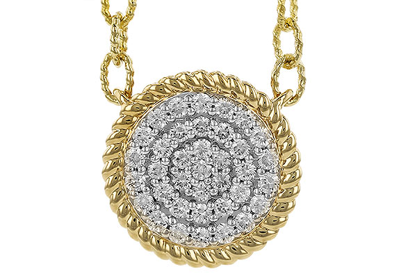 14K Yellow Gold Diamond Necklace