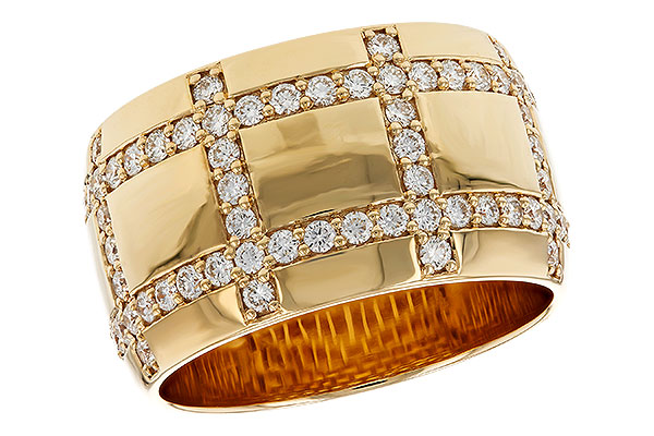 14K Yellow Gold Diamond Anniversary Band