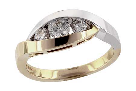 14K Yellow Gold Diamond Ring