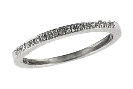 14K White Gold Diamond Anniversary Band