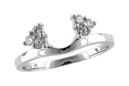 14K White Gold Diamond Ring Enhancer